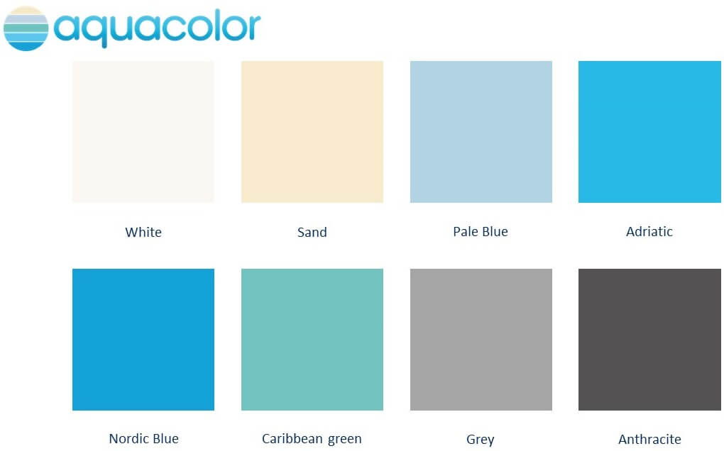 CGT ALKOR PF3000 Aquacolor – paleta jednobarwnych folii basenowych